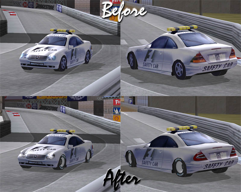 Before and After - Safety and Medical Car F1